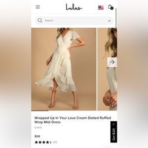 Lulus wrap dress